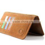 Universal Wallet Genuine Leather Double Phone Case Cover Pouch Bags for Samsung Galaxy Note A J E S 1 2 3 4 5 6 7 I9220 Pocket thumbnail-4