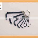 8pcs Short Long Arm Ring Hex Key Set Blackening / Black CR-V