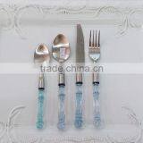 High Quality Plastic Handle Stainless Steel Cutlery Set thumbnail-2