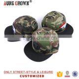 Flat Brim 6 Panel Camo Hat and Cap thumbnail-5
