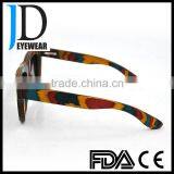High Quality Colorful Skateboard Wood Retro Style Wooden Sunglasses thumbnail-3