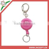 colorful pull reel key chain
