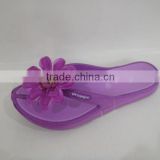 Lady fashion EVA shoe with flower strap slippers