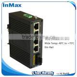 OEM/ODM 4x10/100M+1x100M FX Industrial networking Ethernet Switch i305A