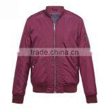 Fashion Wine Red Man Bomber Jacket Wholesale Military Parka thumbnail-1