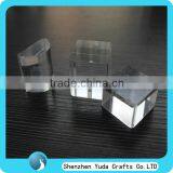 Clear Transparent Acrylic Block With Hole,solid Acrylic Block,laser Etching Acrylic Block