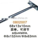 Adjustable 68x13x10mm Steel Zinc-plated Invisible Shelf Support