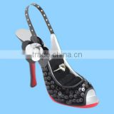 Ceramic Black Shoe Cool Acrylic Earring Keeper