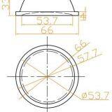 LED Flood Light Optical Glass Lens thumbnail-5