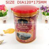 Pantone Red Plastic Lid Canned Food Containers Tin thumbnail-1