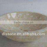 Round White Marble Mosaic Sinks thumbnail-1