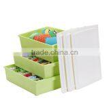 2014 New Colorful Plastic Waterproof Storage Box Set Socks and Underwear Box Design With Three Lid thumbnail-3