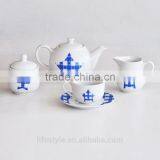 17pcs Coffee Set, Porcelain With Decal thumbnail-1