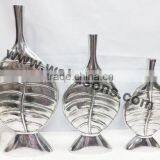 Beautiful New Style Silver Finish Home Decoration Metal Vase thumbnail-1
