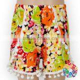Tassel Floral Tribal Bohemian Hot Casual Beach Pom Pom Shorts Baby thumbnail-2
