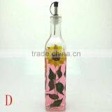 Square Glass Oil Bottle With Printing thumbnail-1