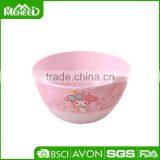 Sale Price SGS Cartoon Print Children Use Pink Color Clear Plastic Bowls thumbnail-1
