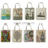 New Retro Vantage Coffee Latte Tote Bags Craft Bags Shopping Bags Cotton Linen thumbnail-6