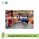 Black White Blue Travel Trolley Luggage Bag With Removable Wheels thumbnail-3