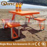 Plastic Folding Portable Picnic Chair and Table Set Outdoor Foldable Table thumbnail-3