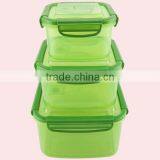 Silicone Edge Square Plastic Container With Lid thumbnail-5