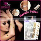 Metallic Gold Choker Temporary Tattoo Body Art Arm Flash Tattoo Stickers thumbnail-1