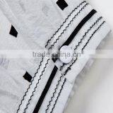 High Quality Organza Fashion Design Lady Blouse,Half Sleeve Fashion Blouse,O-neck With Dot Printing Fashion Blouse Collar thumbnail-5