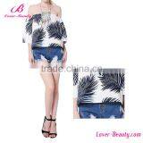 Hot Red Off Shoulder Summer Satin Women Designs Blouse thumbnail-2