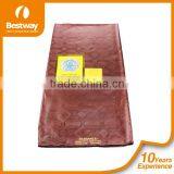 Damask, Guinea Brocade,guinea Brocade Fabric Lady Dress BZ0010 Coffee Color Bazin thumbnail-1