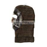 Sell Good Popular Acrylic Knitted Balaclava Mask Neck Warmer Hat Factory thumbnail-1