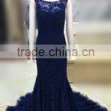 Crochet Ladies Long Dovtail Wedding Dress thumbnail-1