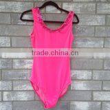 Classic Girl One Piece Swimsuit Red White Polka Dot Swimwear Summer Beach Wear thumbnail-5