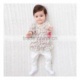 100%Cotton Baby Long Pants White Knitted Pants For Baby Girl thumbnail-6