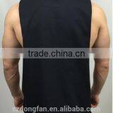 Men's 100% Natural Black Workout Vest Muscel Beast Gym Tee thumbnail-4