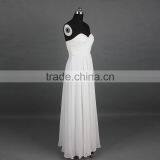 Sweetheart Floor-Length Chiffon White Evening Dress thumbnail-6
