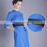 Own Brand Elegant Airlines Dress Flight Attendant Uniforms ,OEM Design Airline Dress Stewardess Uniforms Wholesale thumbnail-6