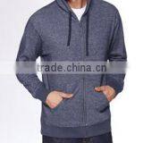 Next Level Apparel Unisex Denim Fleece Full-Zip Hoody - Made From 52% Cotton and 48% Polyester Heathered Fleece thumbnail-1