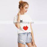 Wink Digital Printing Cute t Shirt Wholesale Cotton Clothes for Women thumbnail-3