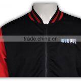 BSCI High Quality Leaver Baseball Jacket Satin Custom Leather Sleeve thumbnail-6