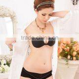 1/2 Cup Silicone & Spandex Wire Free & Push Up Invisible Bra thumbnail-2