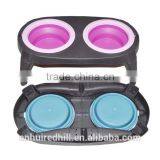 R1958H Wholesale Portable Dog Food Bowls Foldable Silicone Pet Bowl thumbnail-3