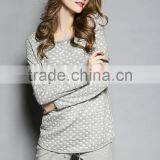 Foreign Trade Export German Brand Organic Cotton in the Spring and Autumn Winter Long Sleeve Cotton Pajamas Leisurewear Suit Plu thumbnail-4