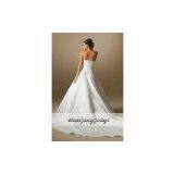 China White Embroidered Beading Wedding Dress thumbnail-2
