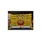 PVC Fireproof Commercial Inflatable Spongbob Bouncers For Kids Jumping Bounce Houses thumbnail-1