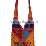 rajasthani embroidery patchwork bag for women