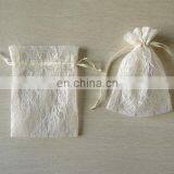 Fashion White Promotion Customized Size Gift Lace Drawstring Bag thumbnail-6