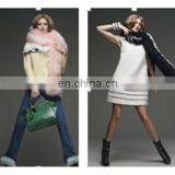 Mongolian Lamb Fur Scarf Bicolor Scarf thumbnail-2