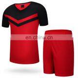 New Design Sublimated Soccer Uniforms Boy Red Black Blue White Soccer Uniforms Design thumbnail-1