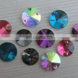 Wholesale Rivoli Sew on Glass Button Loose Gemstone Practical Crystal Button