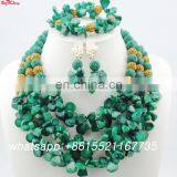 2016 emerald jewelry set for party\African weidding jewelry set\Handmade necklace for lady